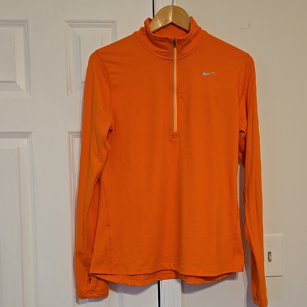 Nike Dri-Fit Orange Half-Zip Pullover
